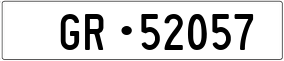 Truck License Plate